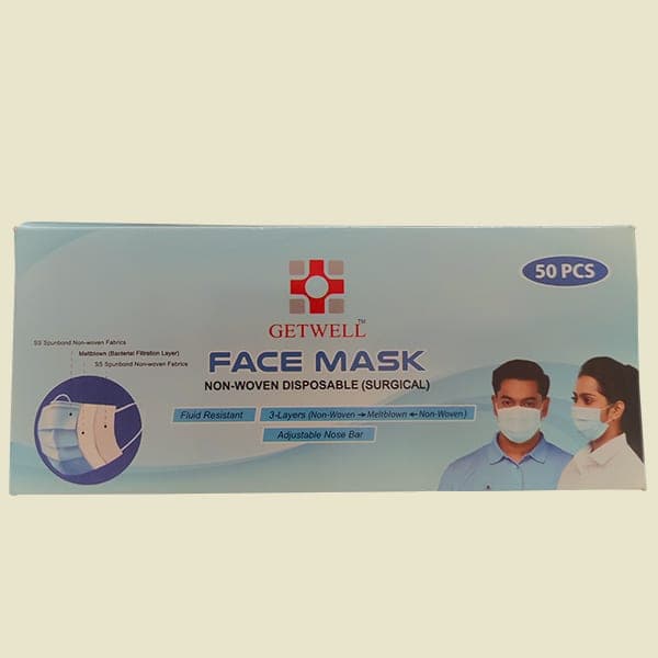 GETWELL Face Mask (Non-Woven) 50Pcs