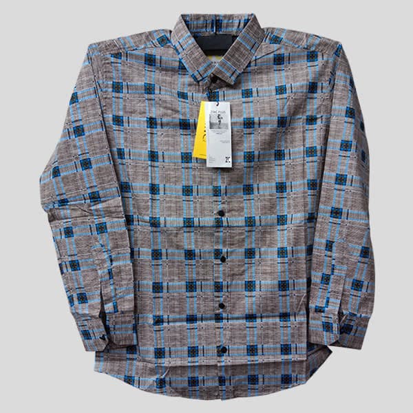 Export Cotton Shirt Natural Grey