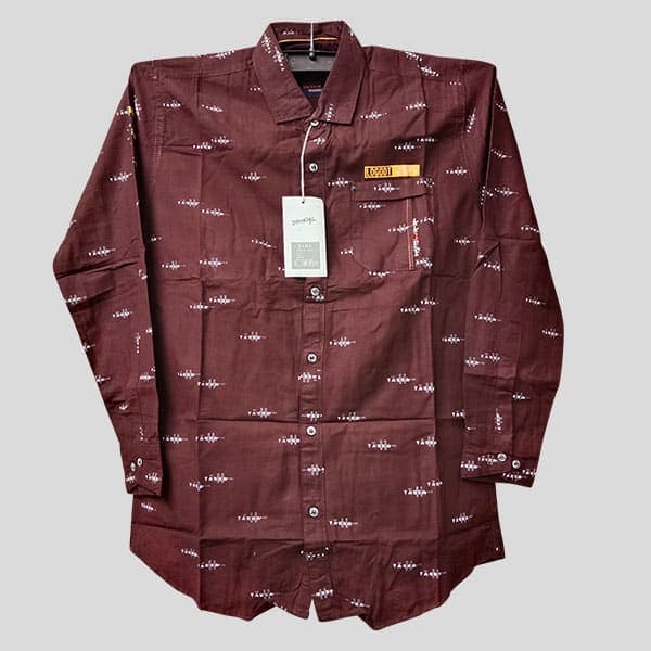 Export Wash Shirt Coffee Color