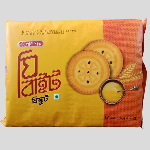 Olympic Ghee Bite Biscuits 165gm