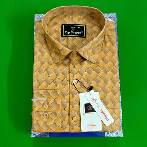 Indian Cotton Full Shirt Yellow